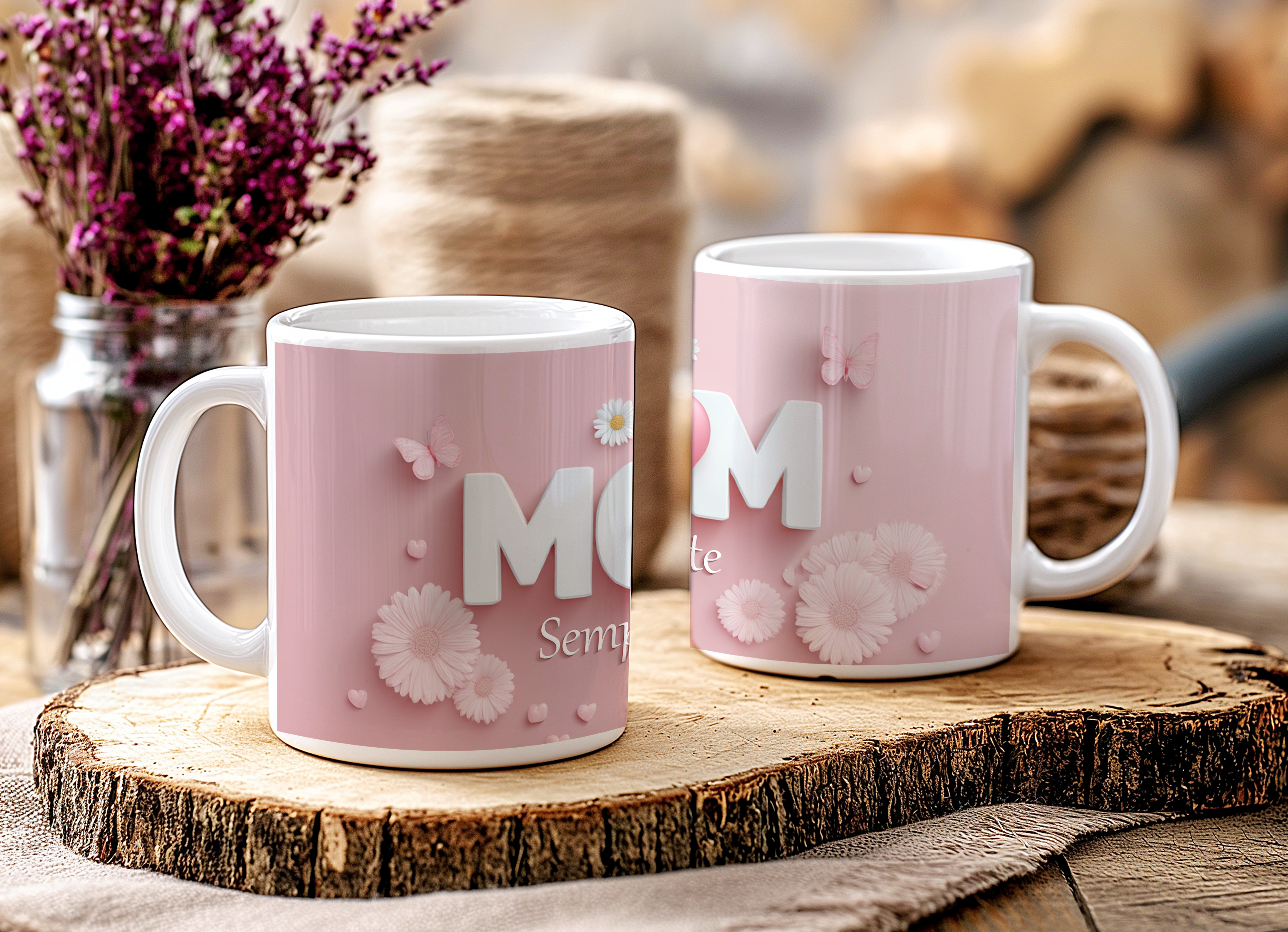 Tazza da personalizzare 3D "Mom"
