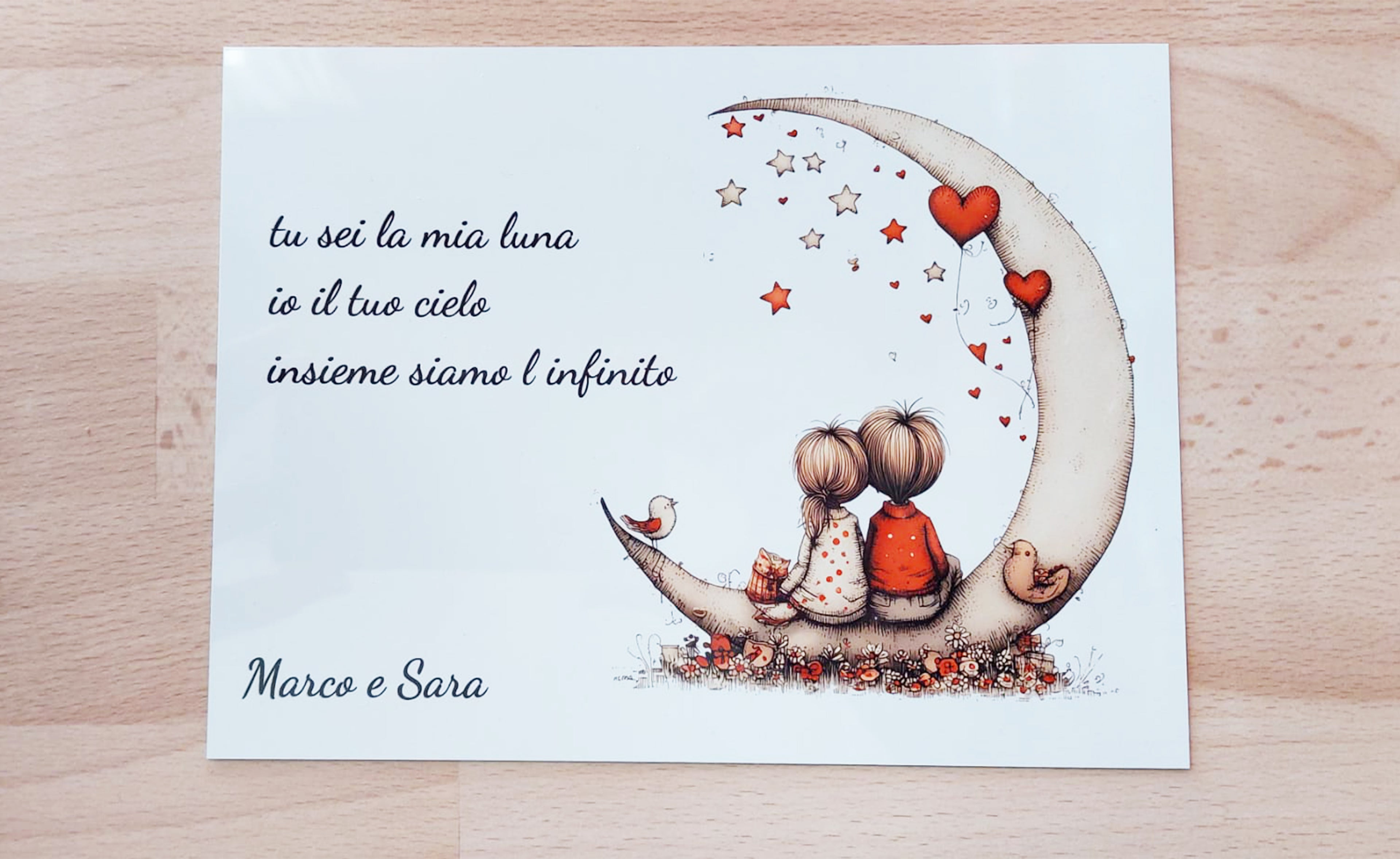 Targa in Alluminio "Lui & Lei" Personalizzabile
