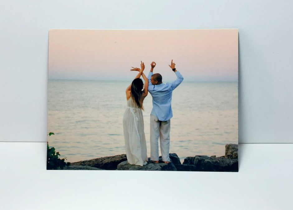 Targa Personalizzata in Alluminio per Foto 20x15 cm