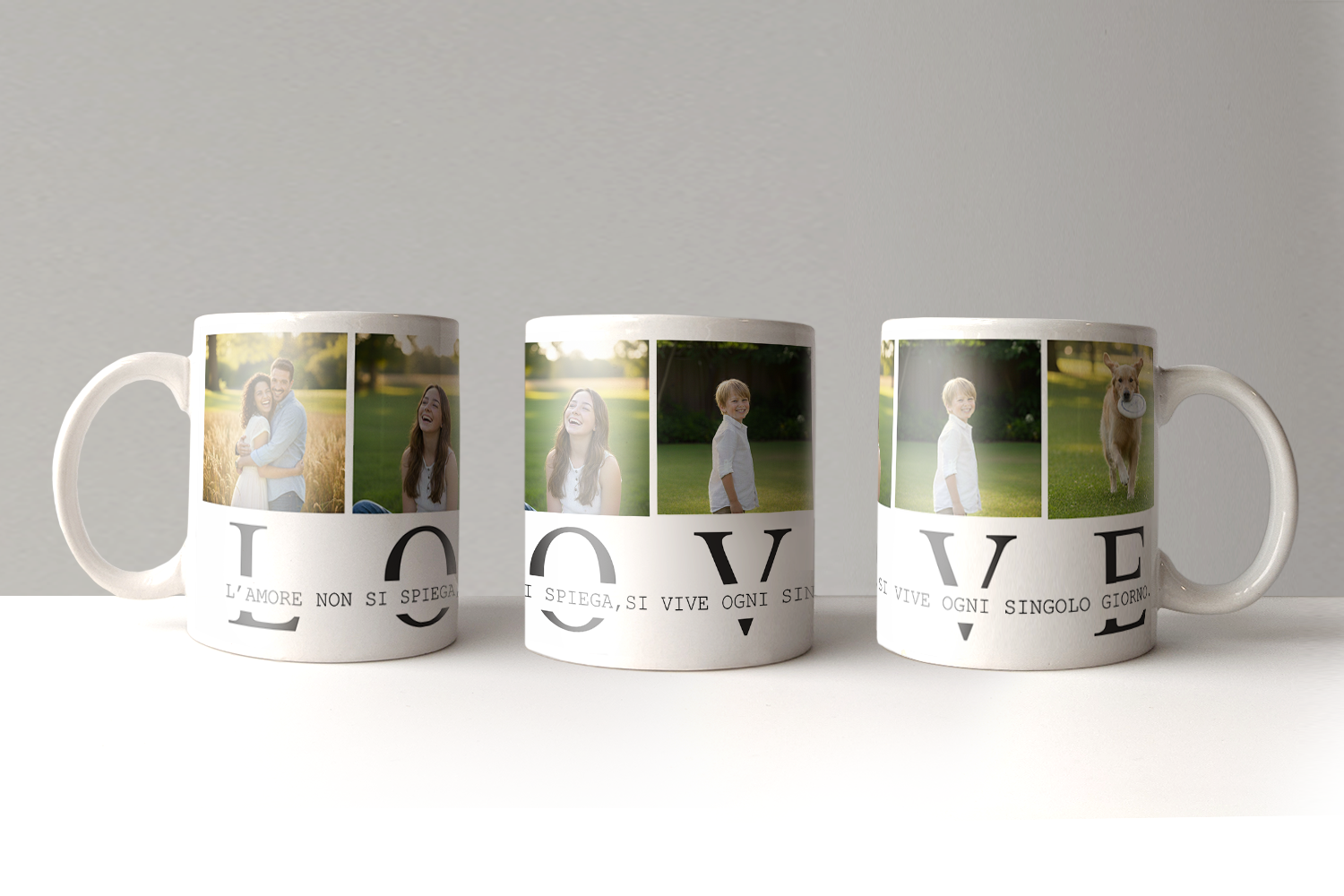 Tazza  da Personalizzare "4 Scatti"-idea regalo