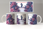 Tazza Idea Regalo Festa della mamma "Flowers" da personalizzare