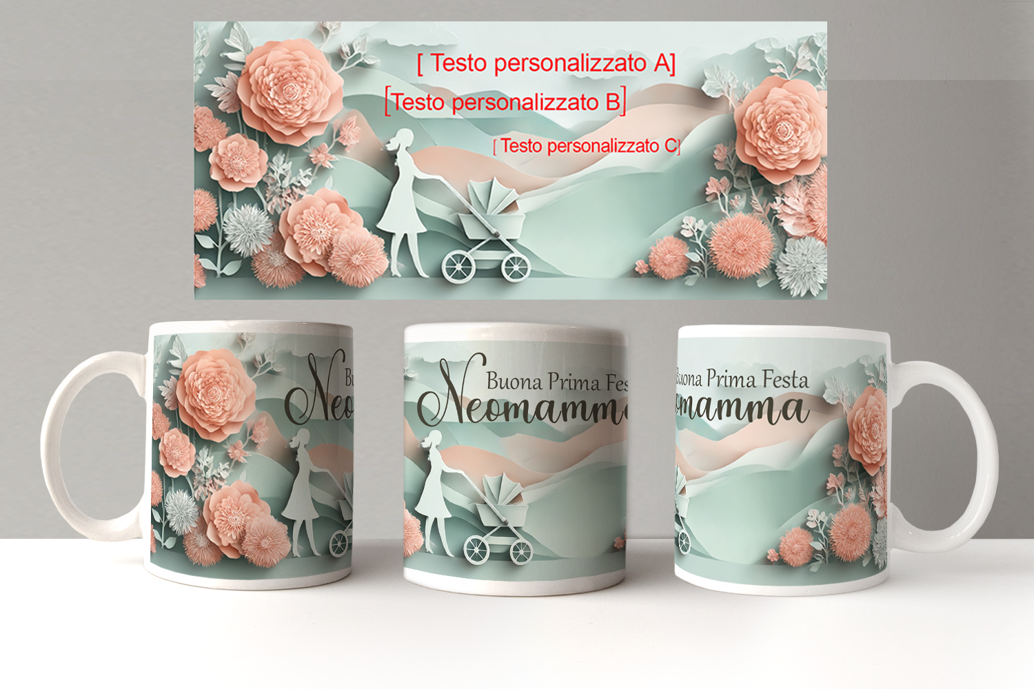 Tazza 3D "Neomamma"