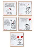 Mattonella in Ceramica Personalizzata "Stickman" 15x15