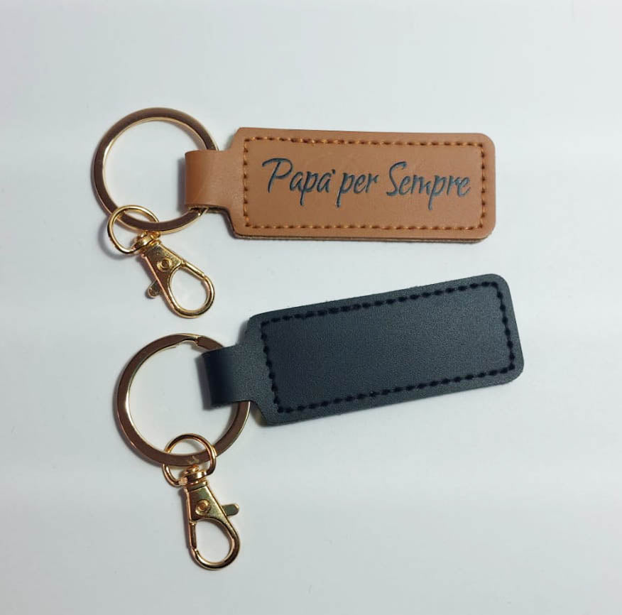 Portachiavi Ecopelle da Personalizzare Idea Regalo Papà