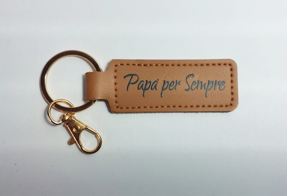 Portachiavi Ecopelle da Personalizzare Idea Regalo Papà