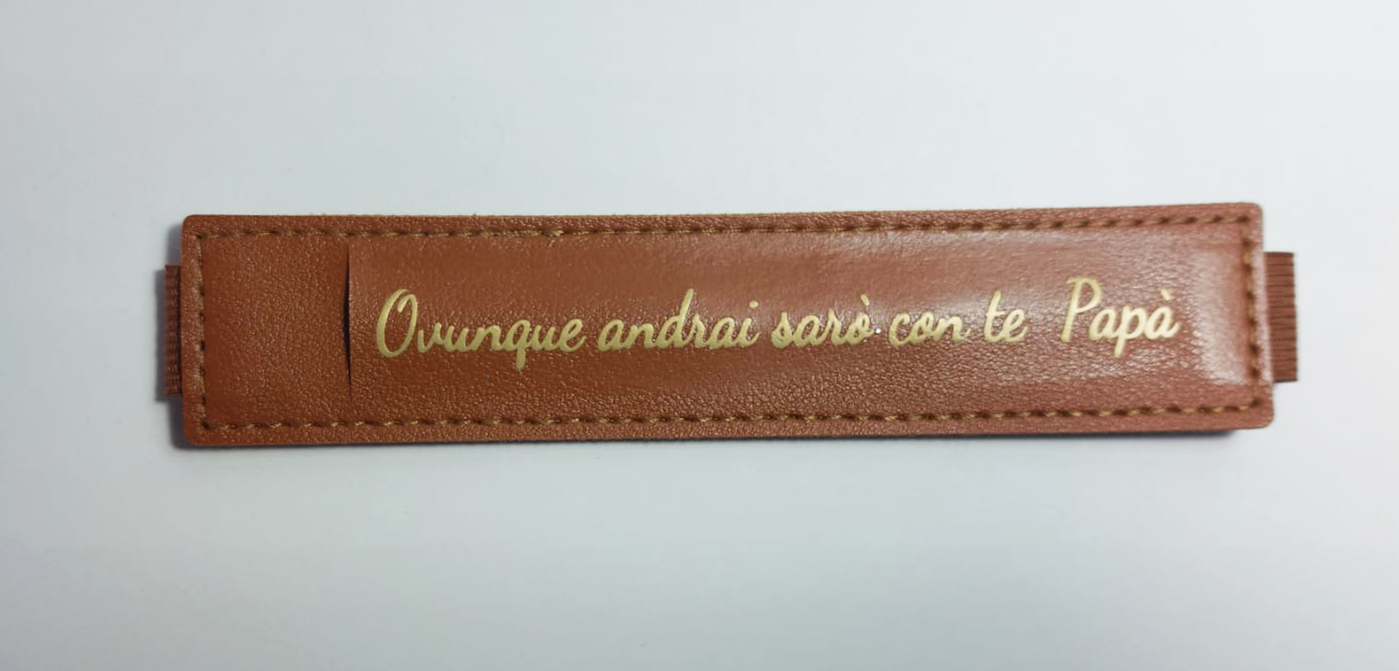 Portapenne in Ecopelle da Personalizzabile 16x3 cm