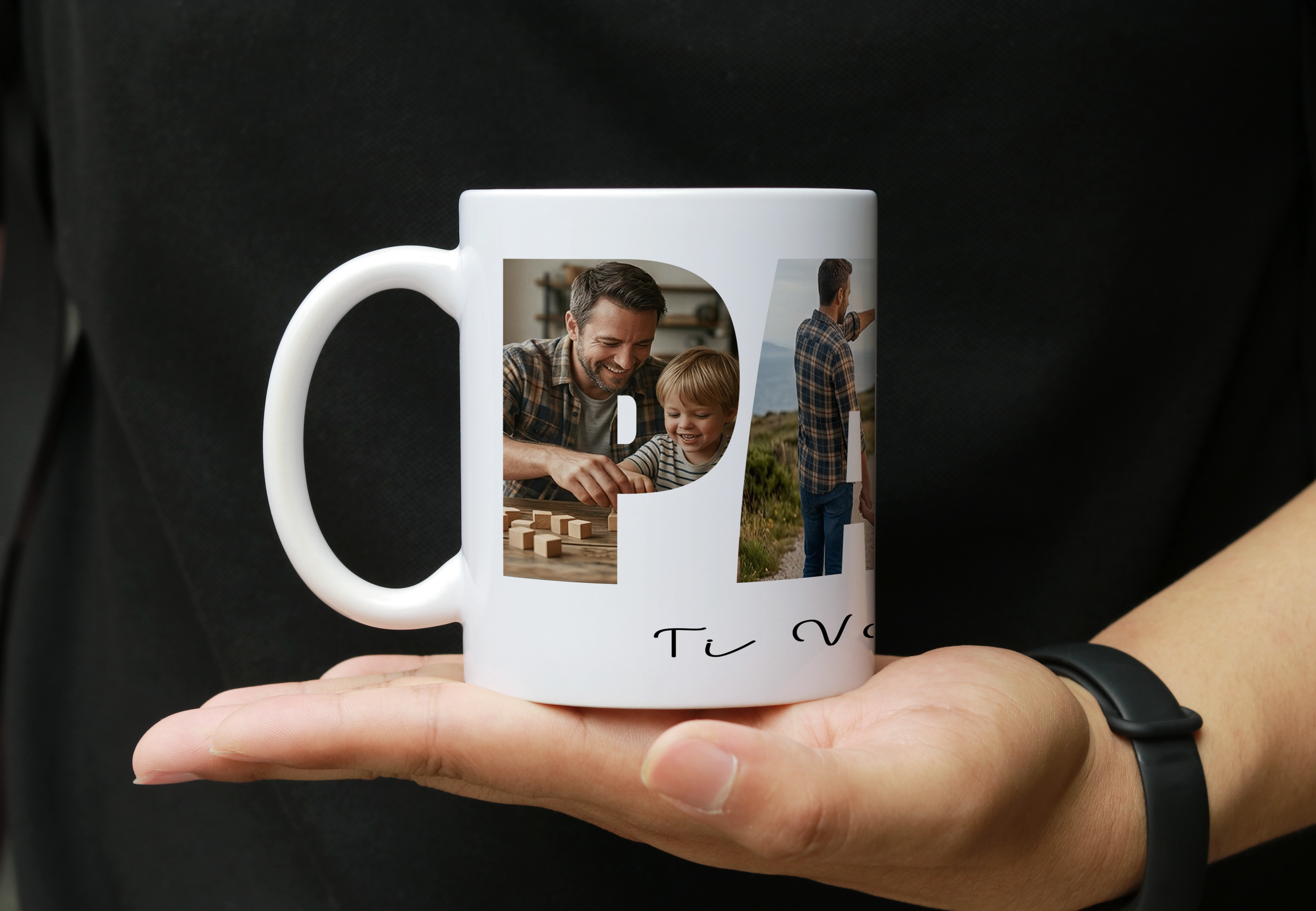 Tazza da Personalizzare "Dad" Idea Regalo Festa del Papà